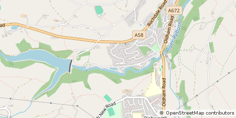 Map of Sowerby Bridge, West Yorkshire