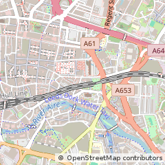 Map of Leeds, West Yorkshire