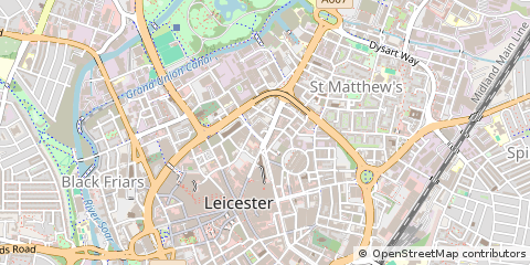 Map of Leicester