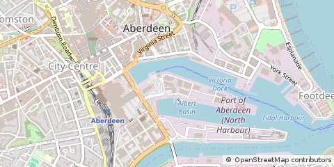 Map of Regent Road, Aberdeen