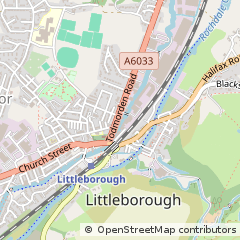 Map of Littleborough, Lancashire