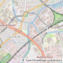 Map of Nottingham, Notts