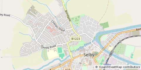 Map of Selby, North Yorkshire