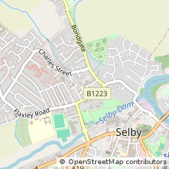 Map of Selby, North Yorkshire