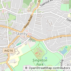 Map of Swansea