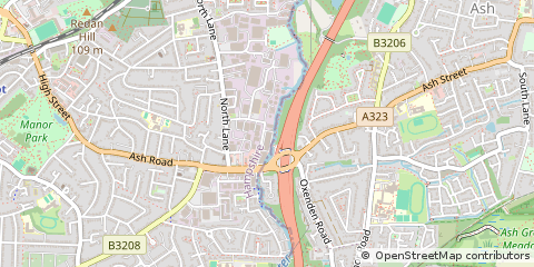 Map of Aldershot, Hampshiirre