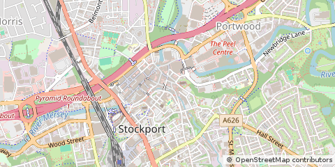 Map of Stockport