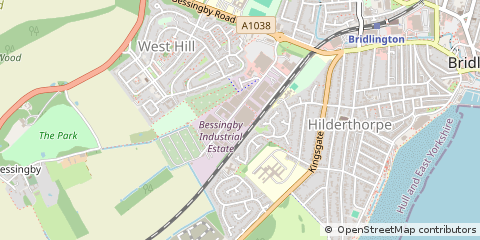Map of Bridlington, East Yorkshire