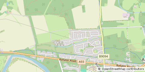Map of Aboyne, Aberdeenshire