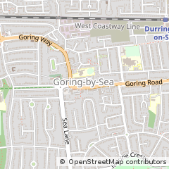 Map of Worthing, West Sussex