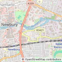 Map of Newbury, Berkshire