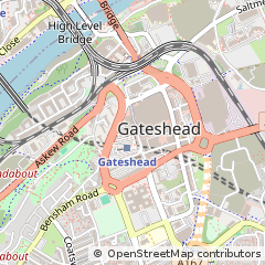 Map of Gateshead