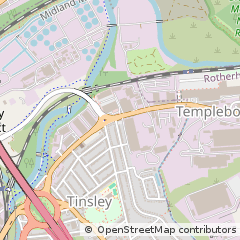 Map of Sheffield, South Yorkshire