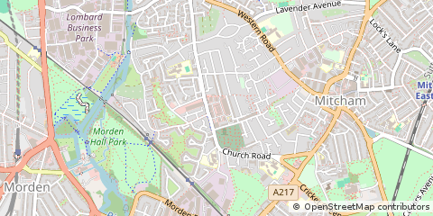 Map of Mitcham