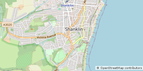 Map of Shanklin, Isle of Wight