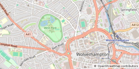 Map of Wolverhampton
