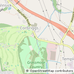 Map of Chesterfield, Derbyshire