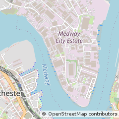 Map of Rochester, Kent