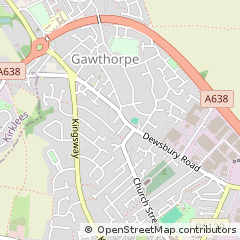 Map of Ossett, Yorkshire