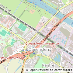 Map of Queensferry, Flintshire