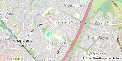 Map of Eastleigh