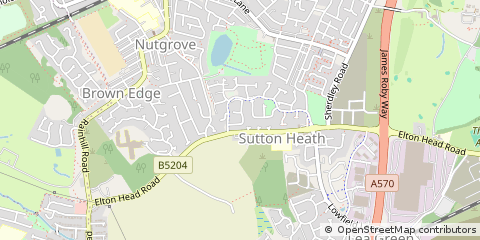 Map of ST. Helens, Merseyside
