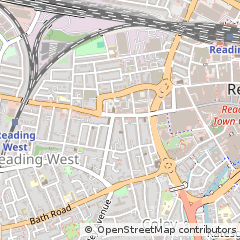 Map of Reading, Berkshire