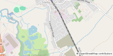 Map of Loughborough, Leicestershire