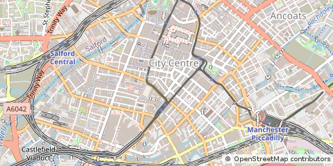 Map of Manchester