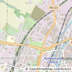 Map of Rotherham