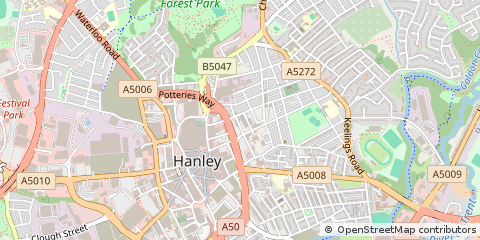 Map of Stoke-on-Trent