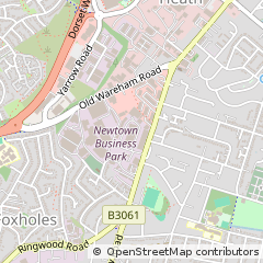 Map of Poole, Dorset