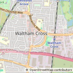 Map of Goffs OAK, Hertfordshire