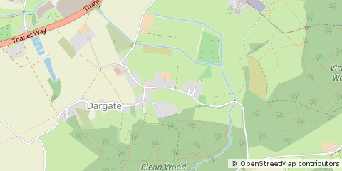 Map of Dargate Faversham, Kent