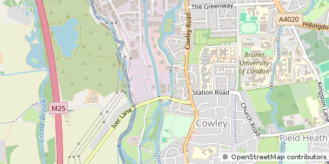 Map of Uxbridge