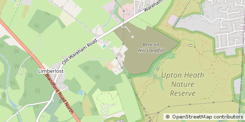 Map of Wimborne, Dorset