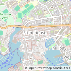 Map of Plymouth, Devon