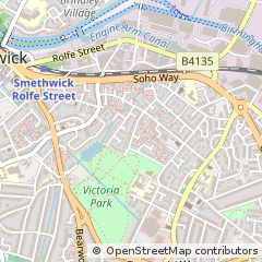 Map of Smethwick, West Midlands