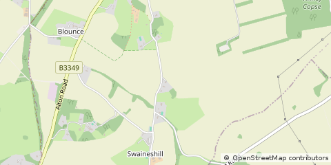 Map of South Warnborough, Hampshire