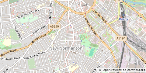 Map of Derby