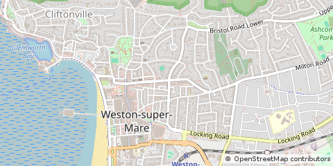 Map of Weston-Super-Mare, North Somerset