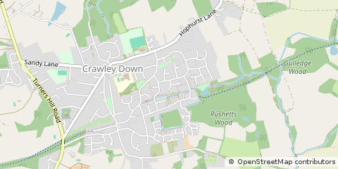 Map of Crawley