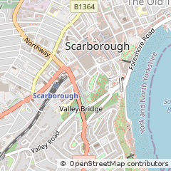 Map of Scarborough, North Yorkshire