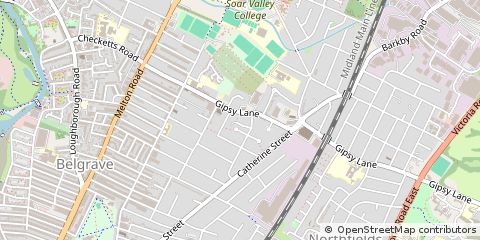 Map of Leicester