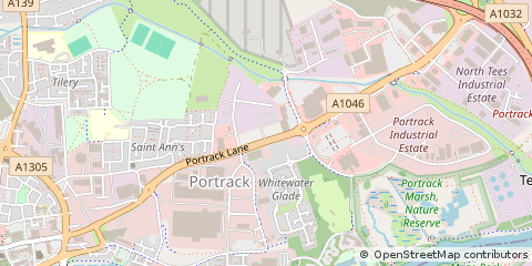 Map of Stockton-on-Tees