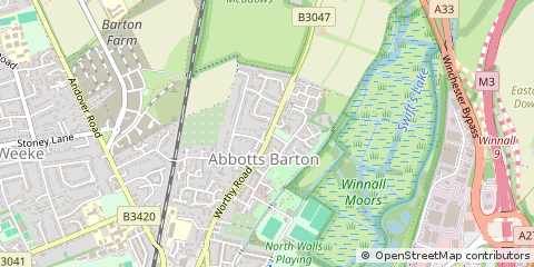 Map of Winchester