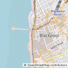 Map of Blackpool, Lancashire
