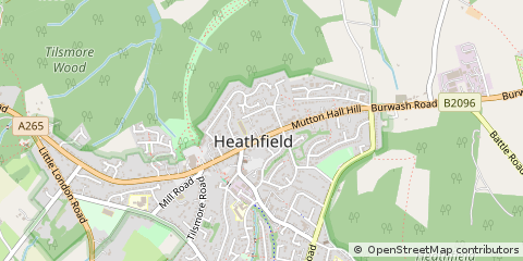 Map of Heathfield, East Sussex