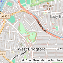Map of Nottingham