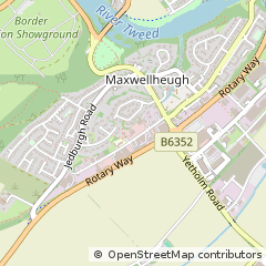 Map of Kelso, Roxburghshire